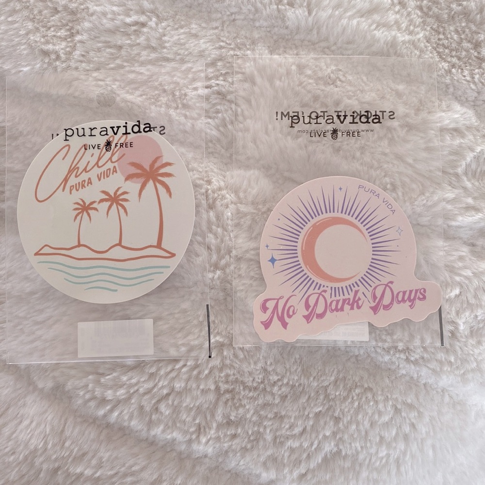 2 PuraVida stickers